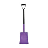Purple plastic harold moore multi-purpose ultra light shovel with black d-shaped handle for easy digging tasks