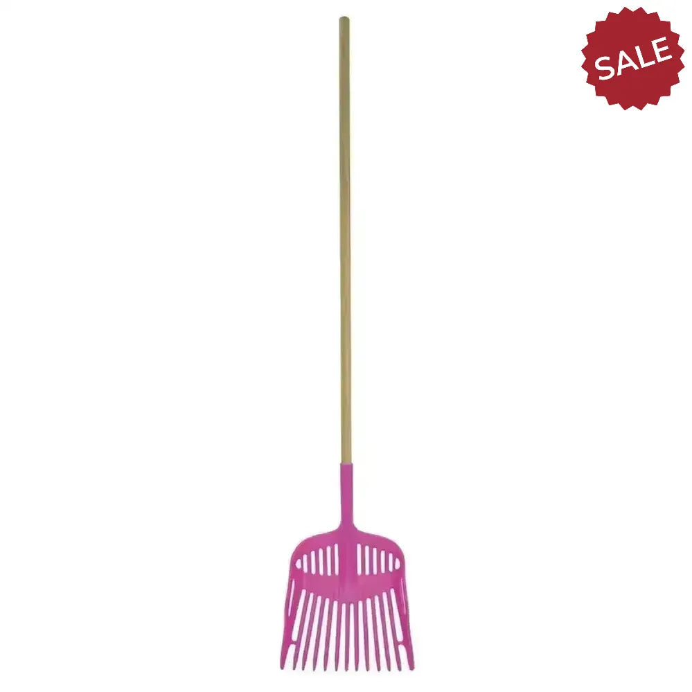 Harold Moore Shavings Fork C/W Wood Handle Pink Forks