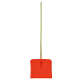 Bright orange harold moore shavings moore shavings shifter with extra wide blade and wooden pole handle