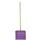 Purple plastic harold moore shavings extra wide blade snow shovel with wooden handle for easy shifter use