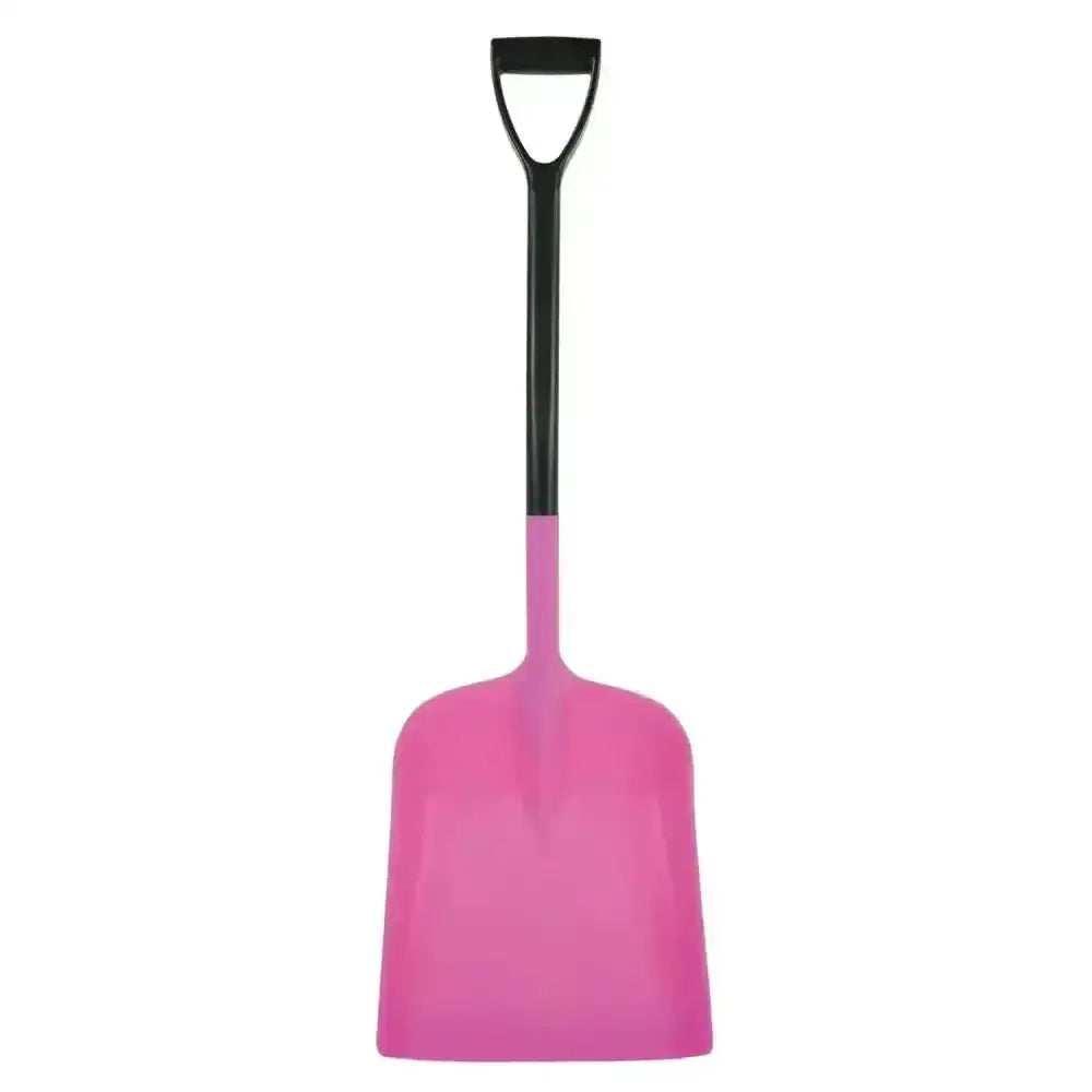 Harold moore stable master shovel pink plastic with black handle perfect for stable and yard work