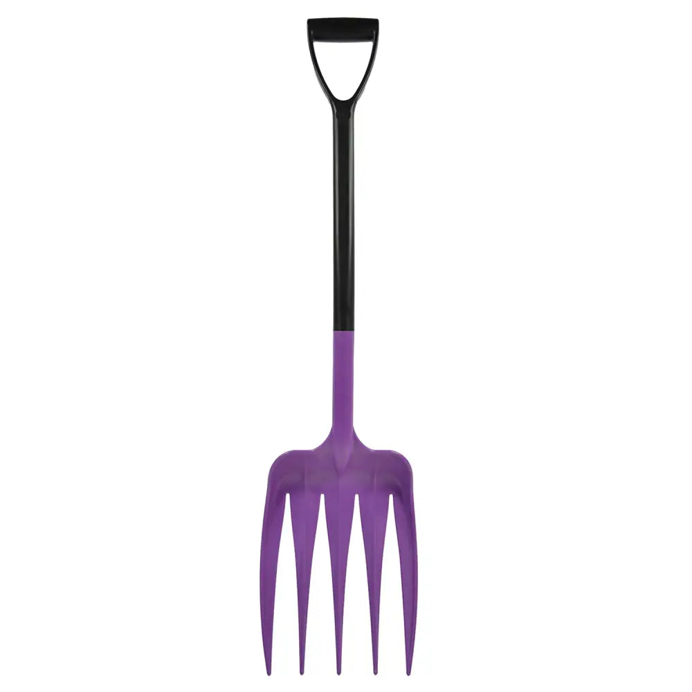 Harold Moore Unifork Yard Fork D Handle Purple Forks Barnstaple Equestrian Supplies