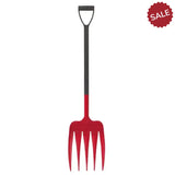 Harold Moore Unifork Yard Fork D Handle Red Forks