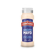 Harrisons mayonnaise 500ml in a clear plastic bottle with a silver cap and blue label perfect for smooth mayo fans