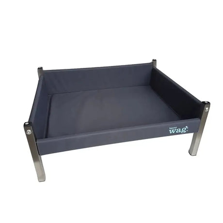 Henry Wag Elevated Dog Bed Small Grey/Black Dog Bed