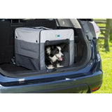 Henry Wag Folding Fabric Crate Small Grey Dog Car Accessories