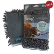 Henry Wag Microfibre Cleaning Glove One Grey/Blue Dog Grooming Towels