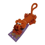Orange rope dog toy with googly eyes and red nose perfect travel comforters henry wag rope buddy