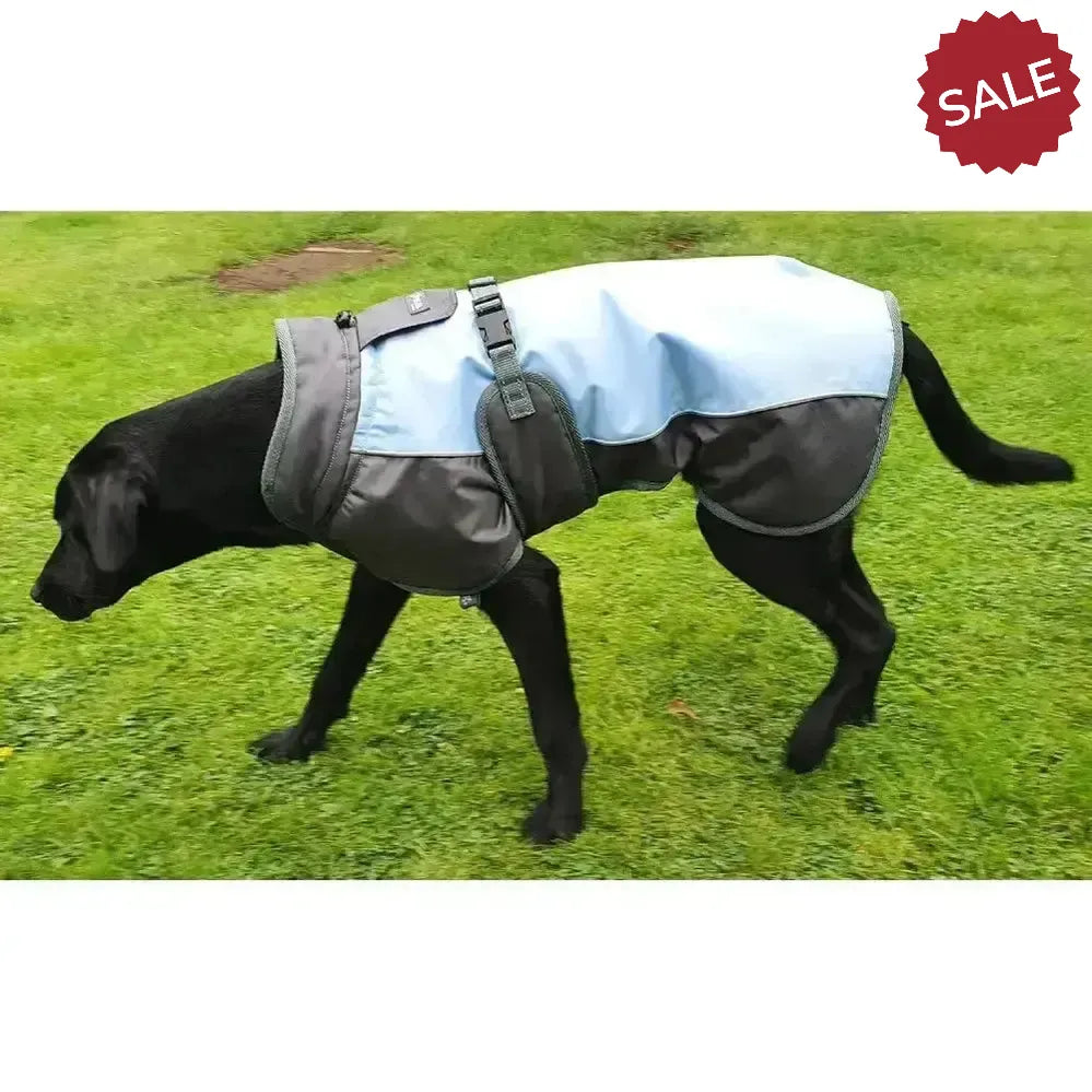 Henry Wag Waterproof Dog Coat X Smallmall (35 cm) Blue/Grey Dog Coat