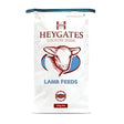 White bag of heygates hogget nuts lamb feed with red and blue illustrated sheep head logo for hogget nutrition