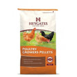 Heygates poultry growers pellets in 20kg orange and white bag with chickens designed for poultry growers feed