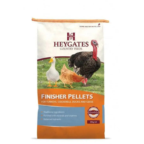 Heygates Turkey Finisher Pellets 16% Protein Poultry Feed Barnstaple Equestrian Supplies