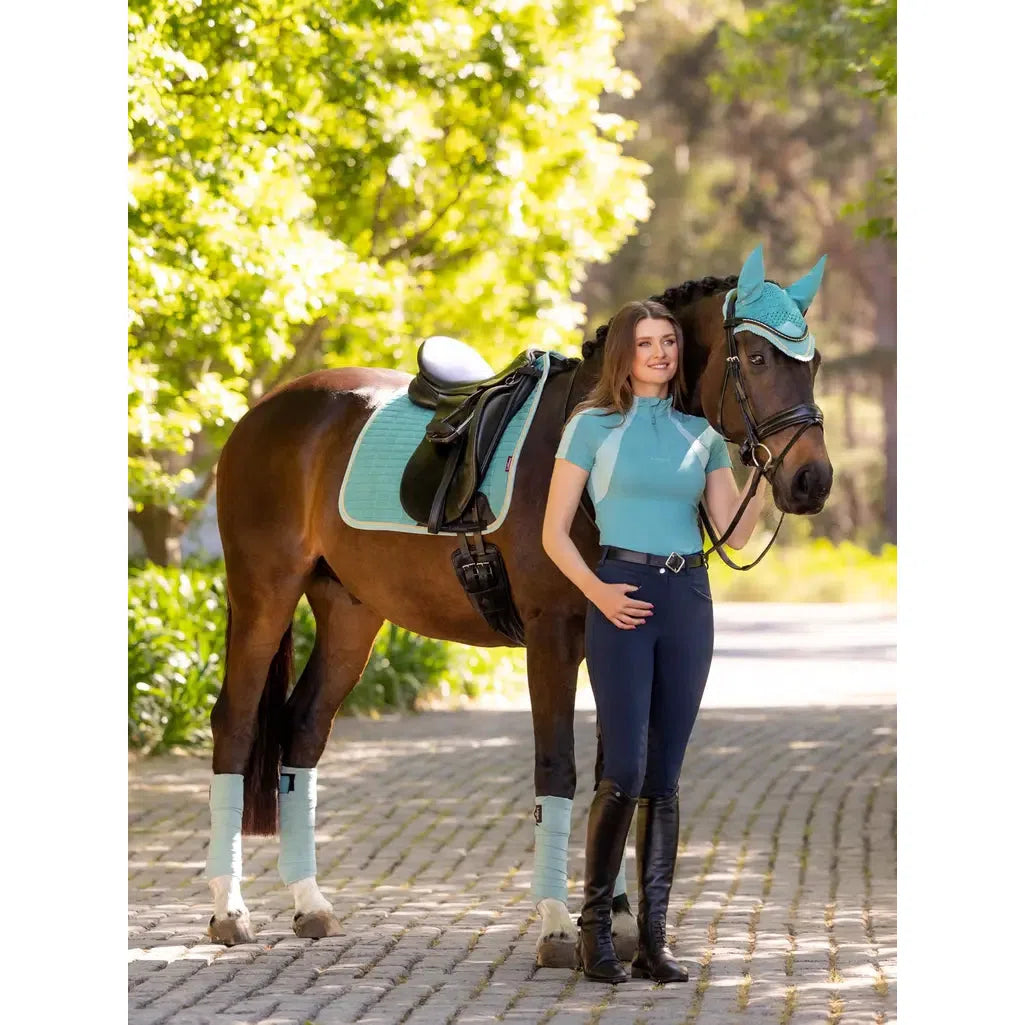 Lemieux Suede Dressage Square Lagoon