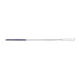Hillbrush medium small tube brush 120mm with silver mild 16gm steel handle and navy blue bristle head