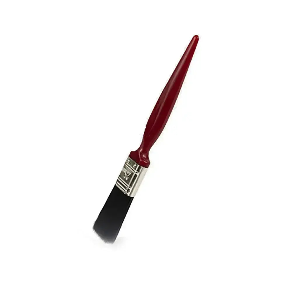 Red-handled hillbrush premier soft paint brush with black bristles and silver ferrule brush premier 100mm