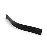 Black curved metal hillbrush replacement blade with holes for winged squeegee replacement 600mm use