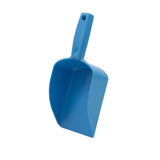 Blue hillbrush seamless hand scoop 146mm with rounded handle and seamless polypropylene slightly curved scoop