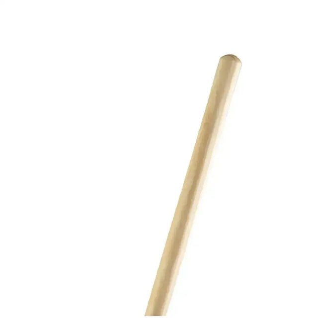 Light beige hillbrush threaded wooden handle with smooth rounded end perfect for threaded brooms 300mm