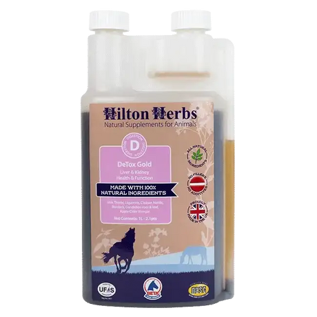 Hilton Herbs DeTox Gold 1 Litre Detox Supplements Barnstaple Equestrian Supplies