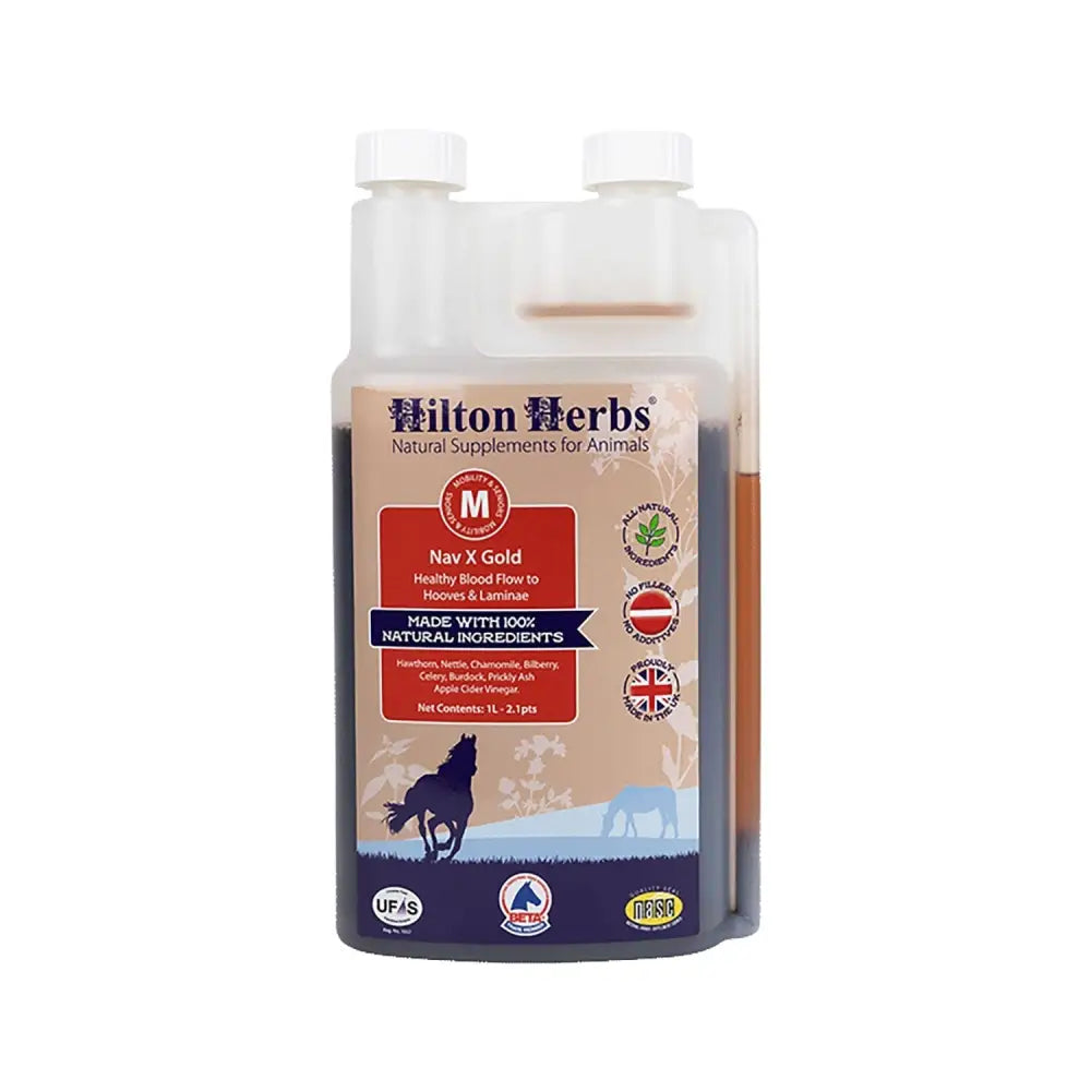 Hilton Herbs Nav X Gold 1 Litre Barnstaple Equestrian Supplies