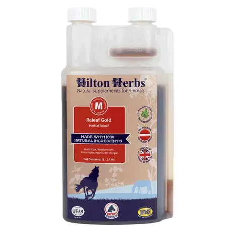 Hilton Herbs Releaf Gold 1 Litre Equine Joint Supplements Barnstaple Equestrian Supplies