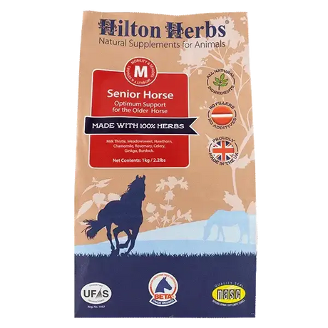 Hilton Herbs Senior Horse 1kg Veteran Horse Supplements Barnstaple Equestrian Supplies