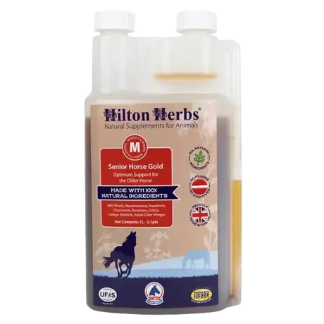 Hilton Herbs Senior Horse Gold 1 Litre Veteran Horse Supplements