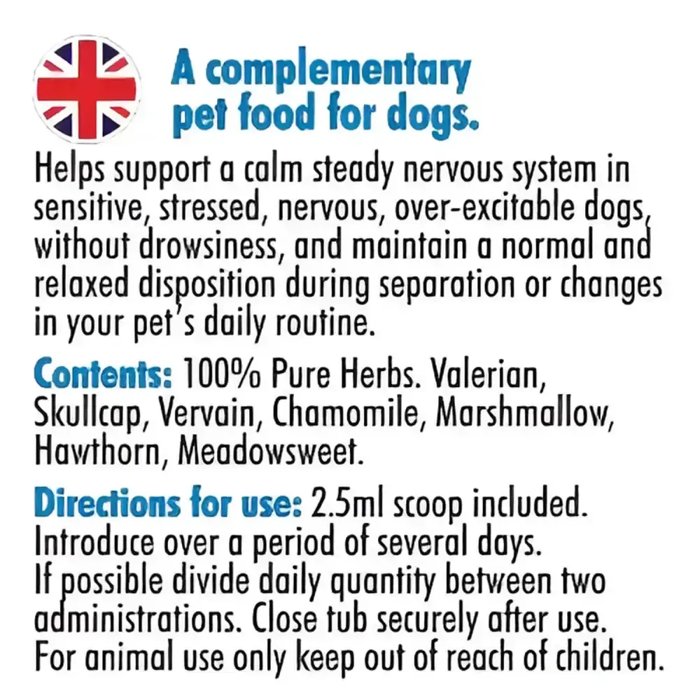 Hilton Herbs Tranquillity Tub For Dogs 125G Dog Supplements