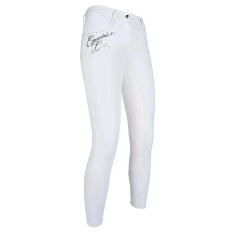 HKM Competition Riding Breeches Rimini Crystal 3/4 Alos Seat (Shop Soiled) 36EU / 26 / US24 Riding Breeches Barnstaple Equestrian Supplies