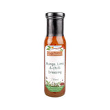 Hogs bottom mango lime and chilli dressing in 250ml glass bottle with black cap perfect for smokin jones bbq fans