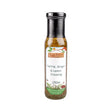 Hogs bottom nettle ginger and lemon dressing 250ml in clear glass bottle with black cap and green botanical label perfect lemon dressing 250ml