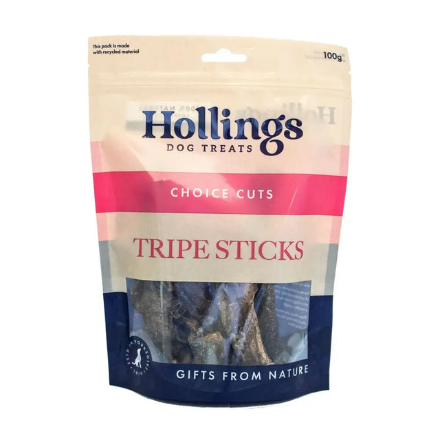 Hollings Tripe Sticks 100 GM X 10 PACK Dog Treats Barnstaple Equestrian Supplies