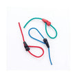 Hoof it quick clip colorful elastic cords with plastic clips in red blue green feature ingenious quick release tether for horse halters