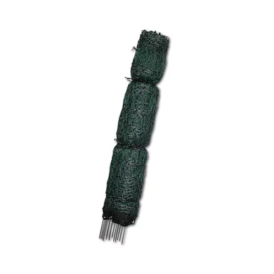 Horizont Electrifiable Moulded Poultry Net 25m Long x 110cm High with Fibreglass Posts Electric Fencing Tape