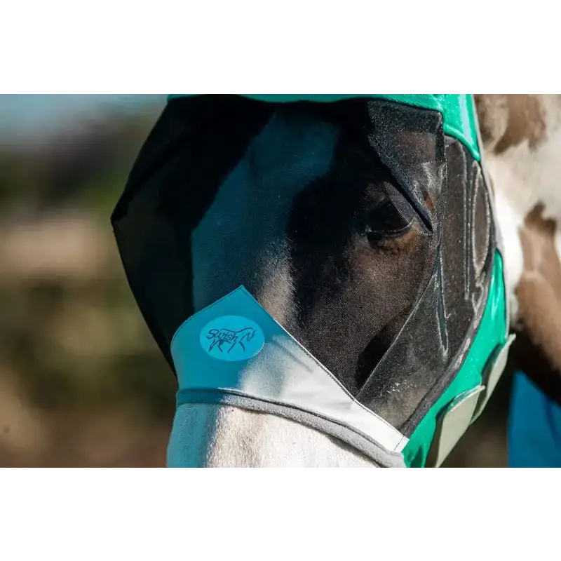 Swish Horse Fly Mask - Green X Small (Small Pony) Horse Fly Mask