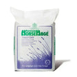 White bag of marksway horsehage timothy hay with green and purple branding and grass illustration for high fibre horsehage