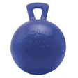 Blue plastic horseman’s pride scented jolly ball pogo stick with handle and embossed jolly ball logo for active play
