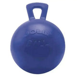 Blue plastic horseman’s pride scented jolly ball pogo stick with handle and embossed jolly ball logo for active play