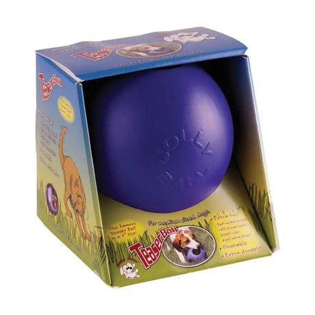 Horsemen's Pride Jolly Ball Teaser Blue 6" Dog Toy Barnstaple Equestrian Supplies