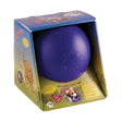 Purple pride jolly ball teaser dog toy in retail packaging by horsemen’s pride for playful fetch sessions