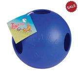 Horsemen's Pride Jolly Ball Teaser Blue 6" Dog Toys