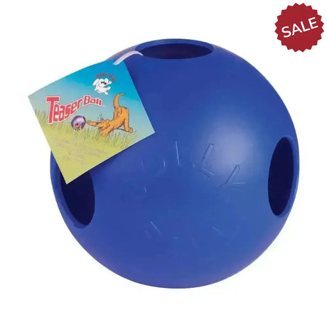 Horsemen's Pride Jolly Ball Teaser Blue 6" Dog Toys