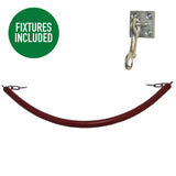 Horsemen's Pride Stall Chain With Clips & Fixtures Maroon Barnstaple Equestrian Supplies