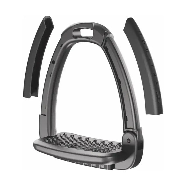 Horsena Swap Stirrup Extra Covers Set of 4 Deep Black Stirrup Accessories