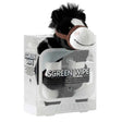 Black and white plush horse with brown bridle in clear package of horsey screen wipes for easy screen cleaning