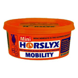 Bright orange plastic container of horslyx mobility balancer mini balancer horse lick for horse mobility support