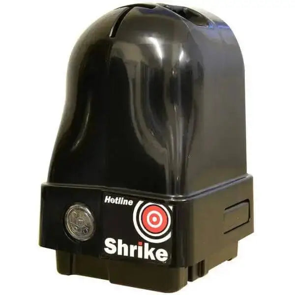 Black plastic hotline 47hlb100 shrike laser pointer with glossy finish and red target logo for electric fencing energiser