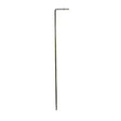 Metal garden marker hotline earth stake with straight shaft and l-shaped top for electric fencing earthing use