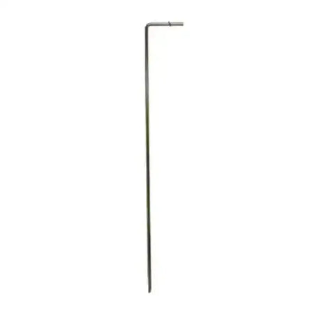 Metal garden marker hotline earth stake with straight shaft and l-shaped top for electric fencing earthing use