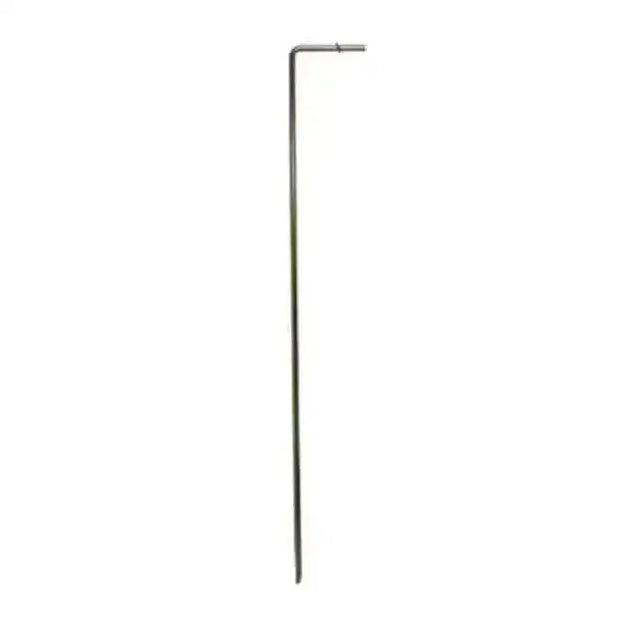 Metal garden marker hotline earth stake with straight shaft and l-shaped top for electric fencing earthing use